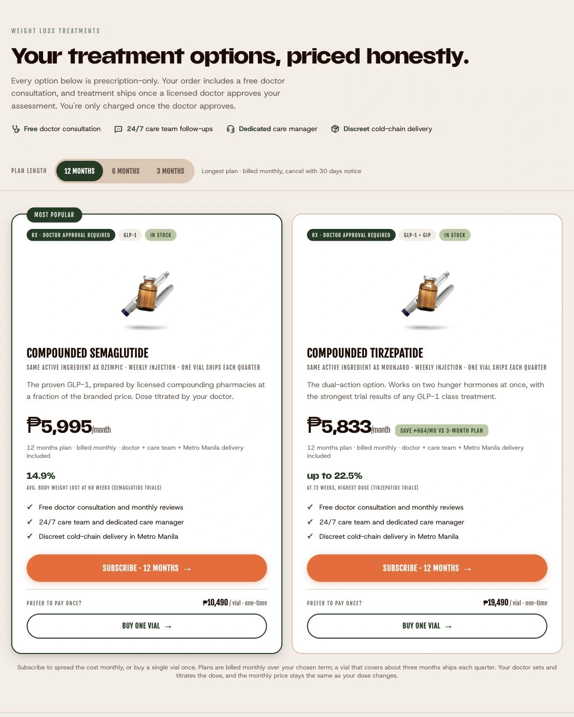 Saved product-page variation